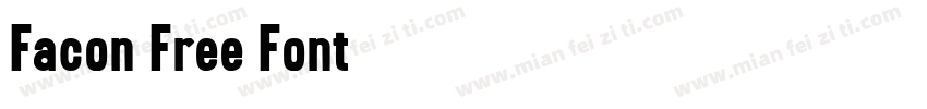 Facon Free Font字体转换